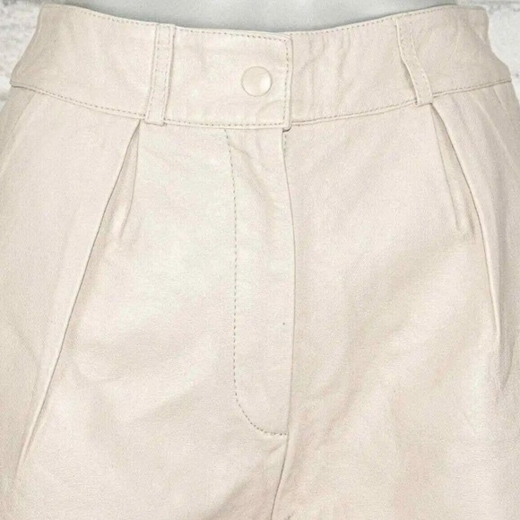 Retrofete Mila Leather Shorts Size M - Picture 10 of 16